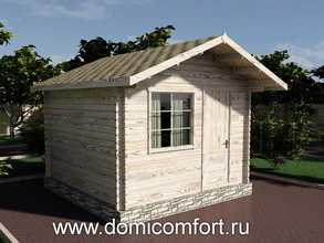Бытовка из бруса 3х3